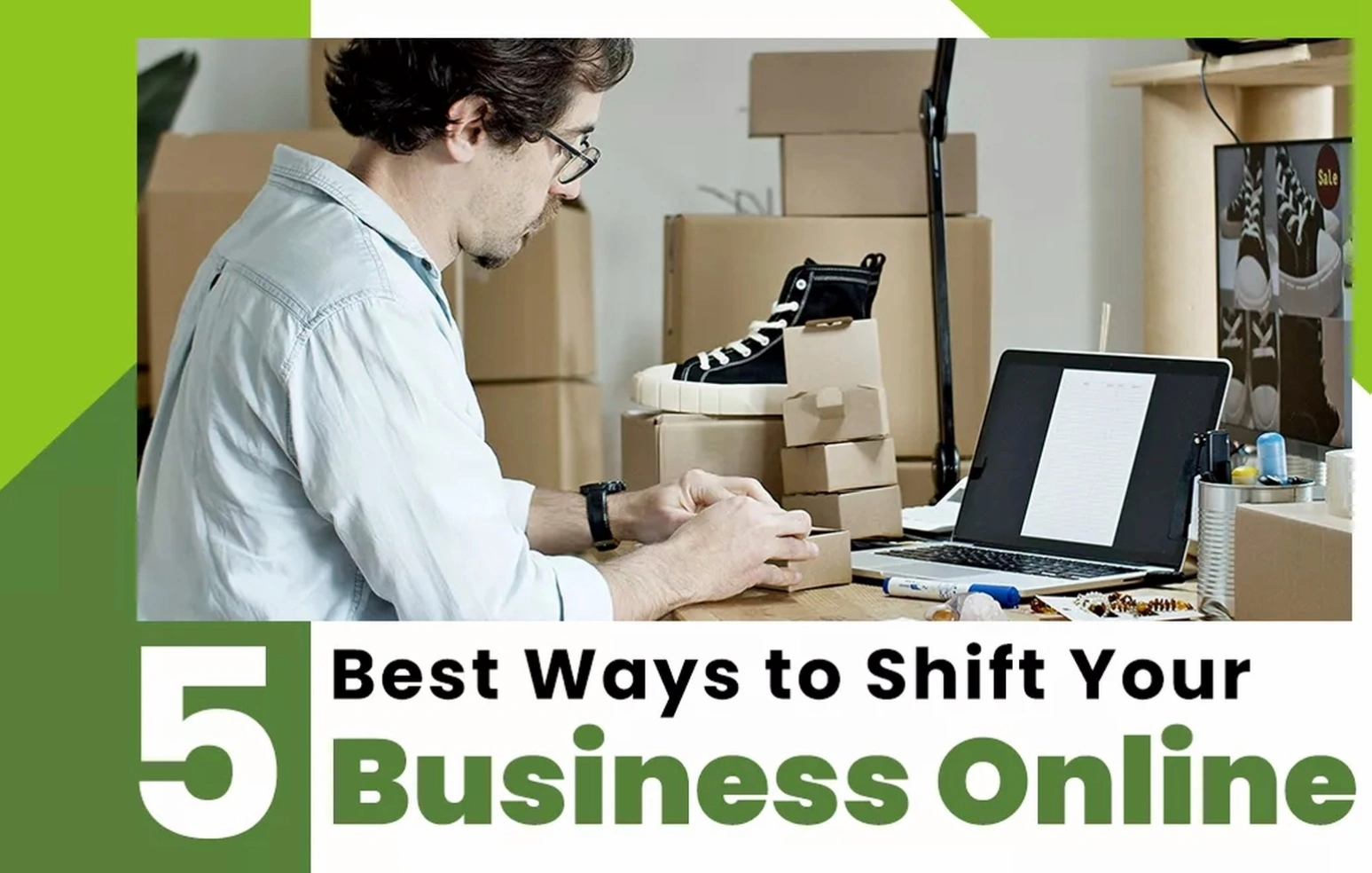 Offline to online business transition process
